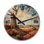 Horloge murale en bois massif Keneson-1625737690