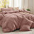 Best Seller Bedsure Cotton Fabric With Microfiber Inner Fill Comforter Set, 143TC-106246648-106246653