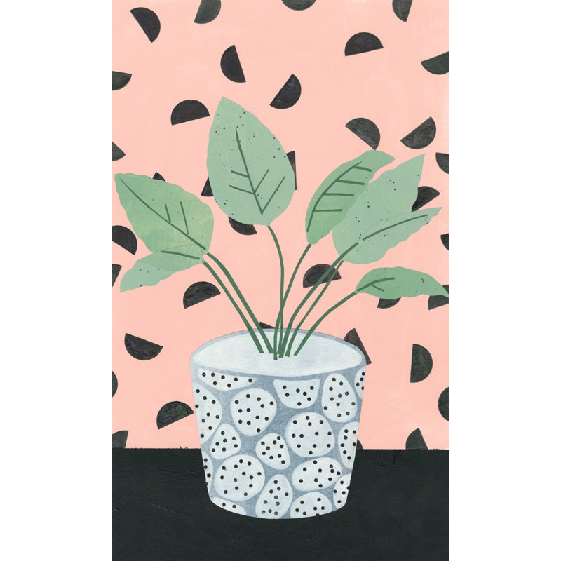 Table Plant 2 Print by Marie Lawyer, Gold Framed, 20" H x 14" W