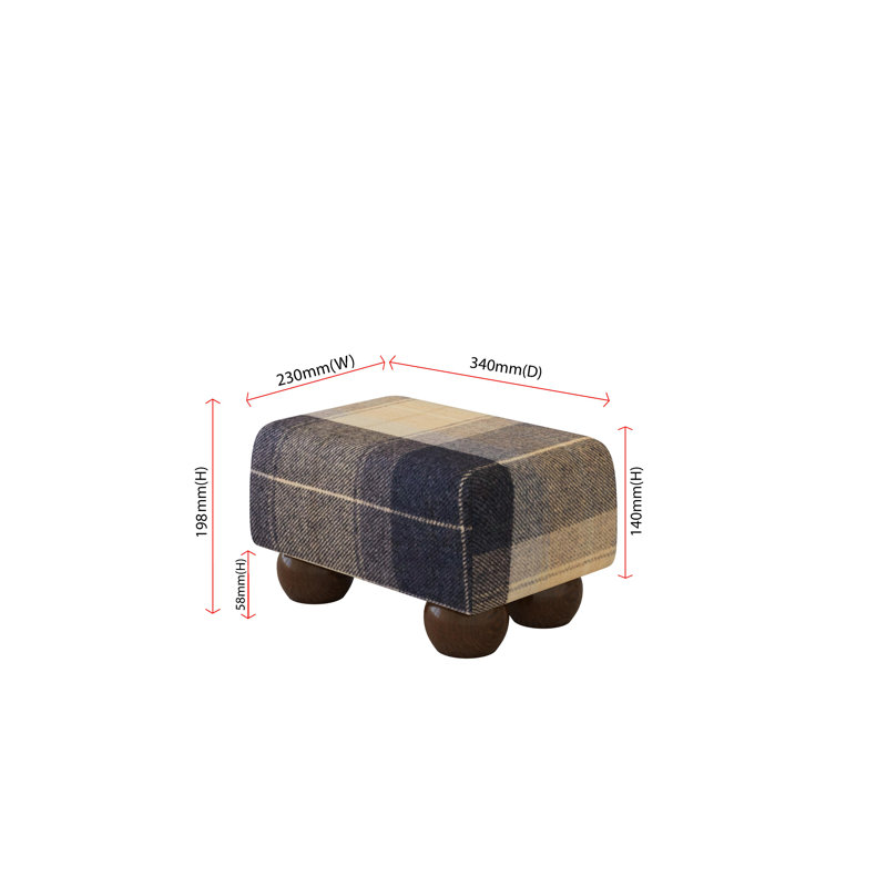 Manufactured Wood Accent Stool, Mahogany