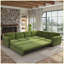 Canapé-lit en chenille convertible vert