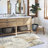 Mackeroy Quinn Abstract Beige Gray Ivory Machine Washable Area Rugs-93389961
