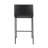 Mara 26" Contemporary Counter Stool In Black Metal And Black Faux Leather By Lumisource - Set Of 2-1856359597-1856359598