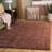 Atlantis Shag 100 Performance Solid Color Rug-1860264110