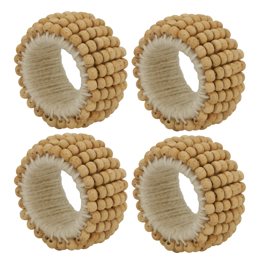 Napkin Ring Collection Wood Napkin Ring (Set of 4) Saro 