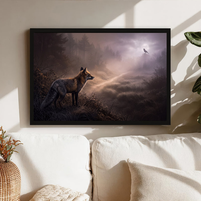 Art mural sur toile, "Red Fox", 24"H x 36"W