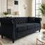 Canapé Chesterfield de 80 pouces avec accoudoirs roulés, dossier capitonné et coussins-936211943