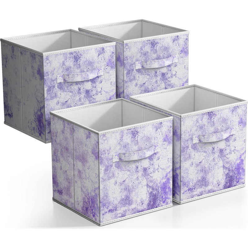 Sorbus Cube Storage Bins Cube, Mauve