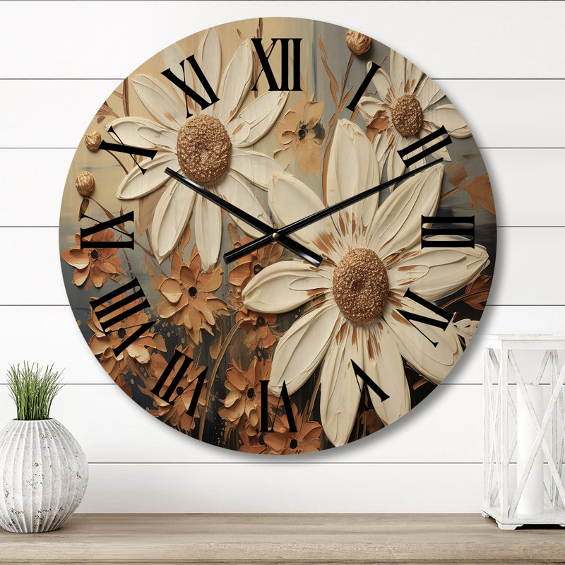Horloge murale en bois massif Vasanthan, Moyenne