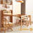 62" Wall-Side Murphy Foldable Dining Table with Integrated Shelf Storage