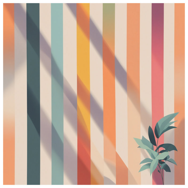 Rideaux muraux verticaux à rayures verticales, voilages et voilages à rayures - 1 panneau, 50 po x 92 po - 1 panneau