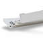 Auvent en métal blanc 5,6 fabriqué en aluminium léger pour l'extérieur, finition thermolaquée contemporaine, charnière continue avec solin, conditions extérieures préfabriquées, acier inoxydable