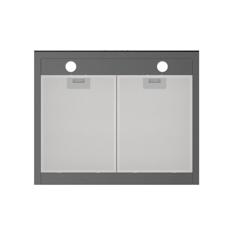 Ferre 60cm T Model Cooker Hood - Glass - Touch Control - Black