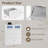 4-Tier White LED Dresser with USB and Built-In Outlets