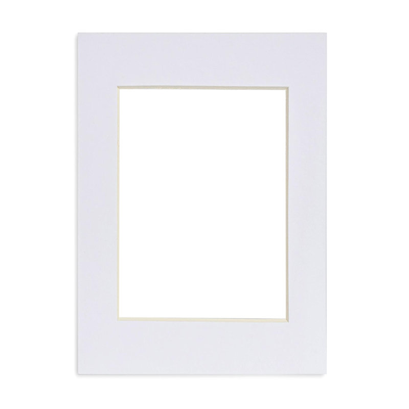 Nicola Spring - Picture Mount, White, 17.5cm H x 12.5cm W x 0.2cm D