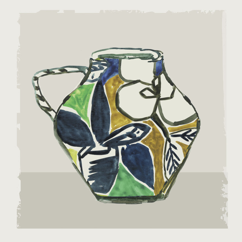 «Picasso Vase II On Canvas» par Aimee Wilson, reproduction, H 12 po x l 12 po