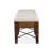 Extendable Trestle Dining Table With Upholstered Benches-1743866891