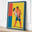 Sparring Athletes Art Deco - Wrapped Canvas-1892234406-1892234428