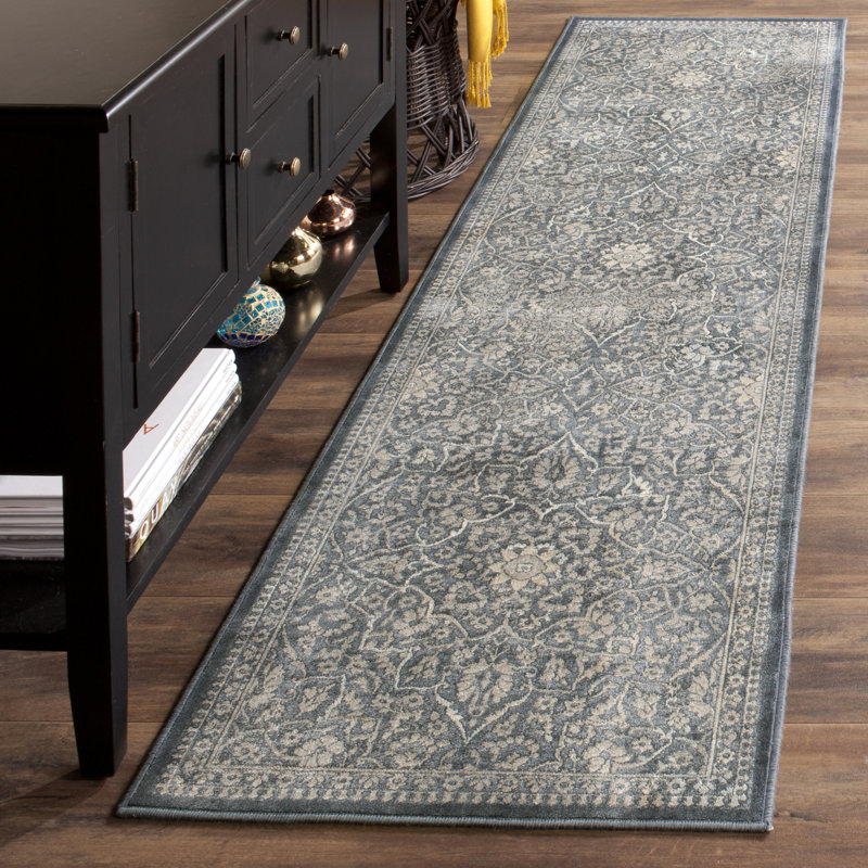 Emmie Oriental Cotton Hand Woven Area Rug, Runner 66 x 244 cm