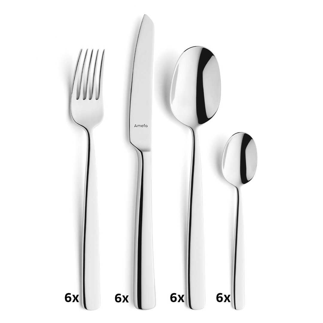 Amefa 24 Piece Cutlery Set , Service for 6