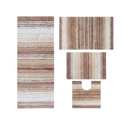 Alamanno 4 Piece Bath Rug Set