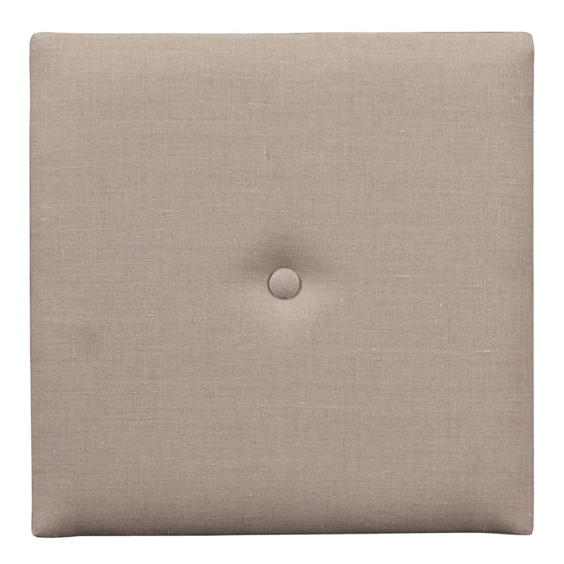 Décoration murale bouton en lin, 16" H x 16" L x 1" D