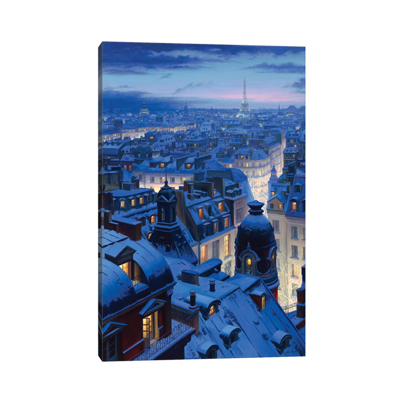 Night Symphony by Evgeny Lushpin - Wrapped Canvas Painting, 101.6 cm H x 66.04 cm W x 1.91 cm D