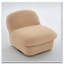 Fauteuil d'appoint pivotant en velours-120243520