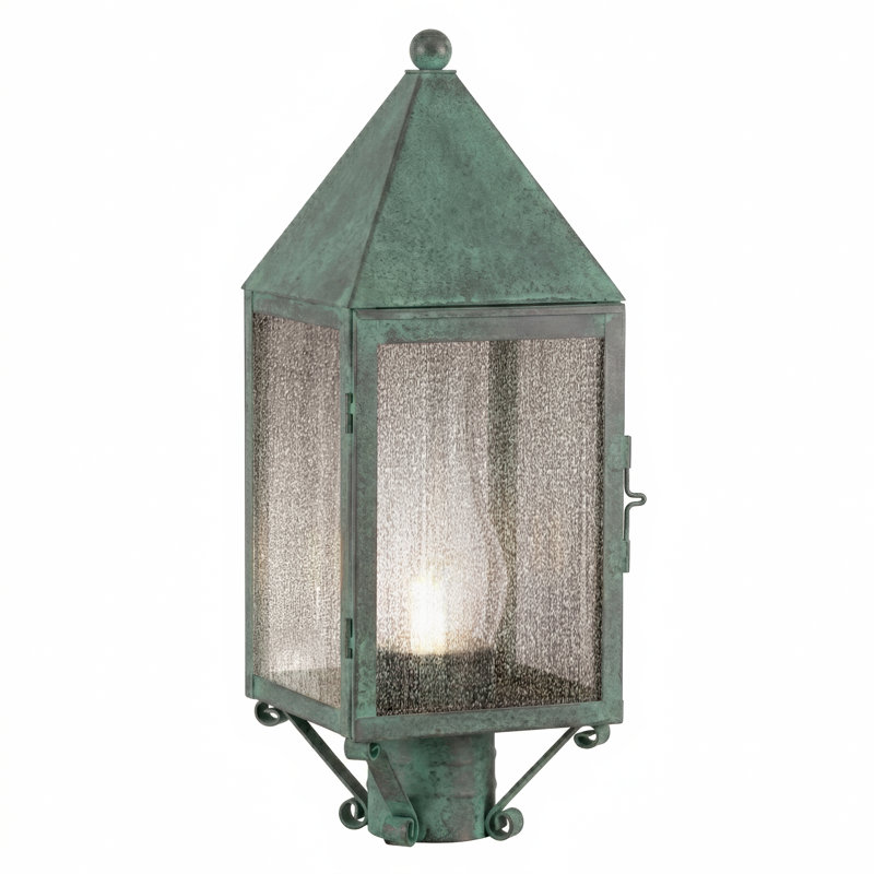 Brass Traditions - Ashford - 1 lumière - 19 pouces - Vert Verde - Laiton massif - Lampadaire, Verde Green, Seedy, No Wire