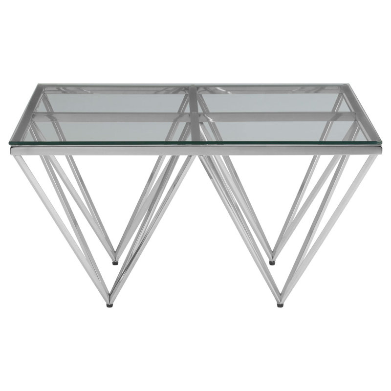 Redd Abstract Coffee Table, Silver