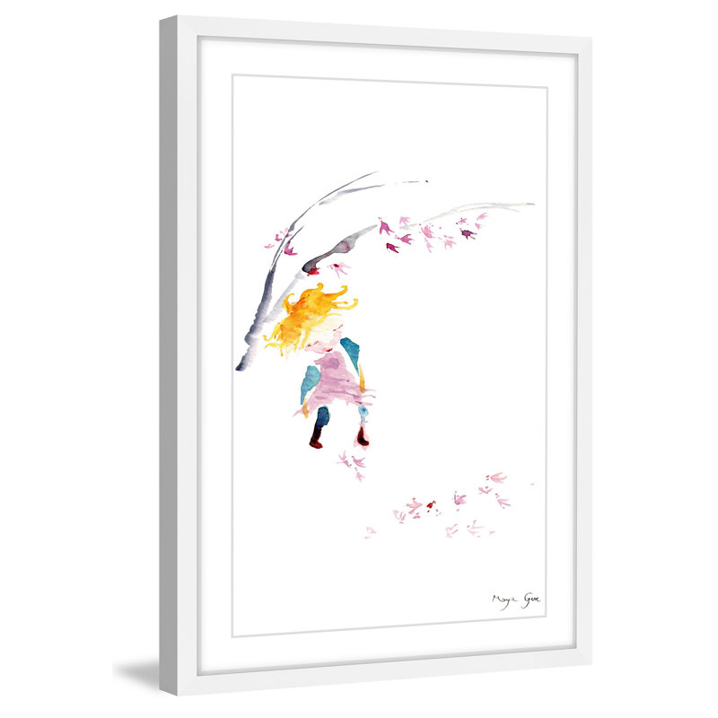 «Under a Tree» par Maya Gur, reproduction encadrée, H 18 po x l 12 po x P 1,5 po