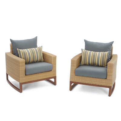 Chaise de patio avec coussins Sunbrella Tullio