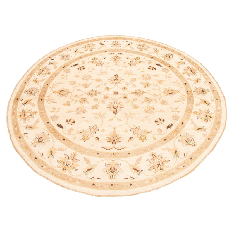 Tapis crème Peshawar Oushak 9 pi 9 po x 9 pi 9 po