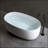 47'' Independent Solid Surface Resin Stone Bathtub, A Modern Designed Independent Bathtub With Pop-Up Drainage And Overflow Pipes, Suitable For Small Households