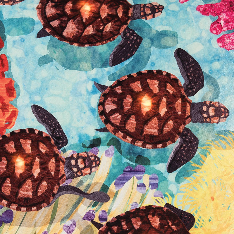 Baby Turtle Light-Up LED Throw Pillow