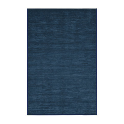 Machine Washable Solid Gray Area Rug