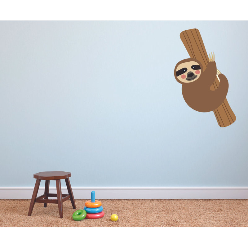 Adhésif décoratif mignon koala kawaii suspendu à un arbre, H 10 po x l 6 po