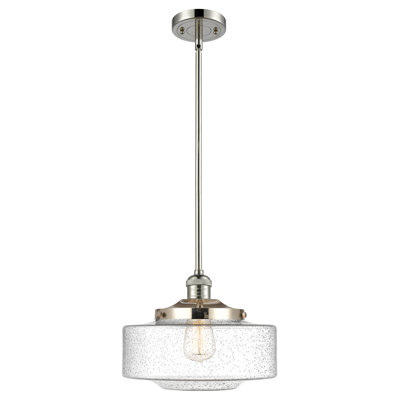 Franklin Restoration - Lainee - 1 Light 12" Stem Hung Mini Pendant - Bulb Not Included -Rubbed Bronze Finish