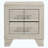 Rustic Cream 2-Drawer Nightstand Bedside Table
