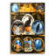 Art mural en verre épique «Spooky Halloween Plates» par Art and a Little Magic-106413299