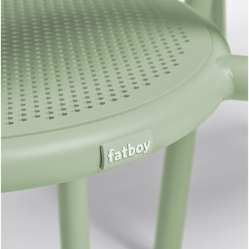 Toní Stacking Patio Dining Armchair, Mist Green