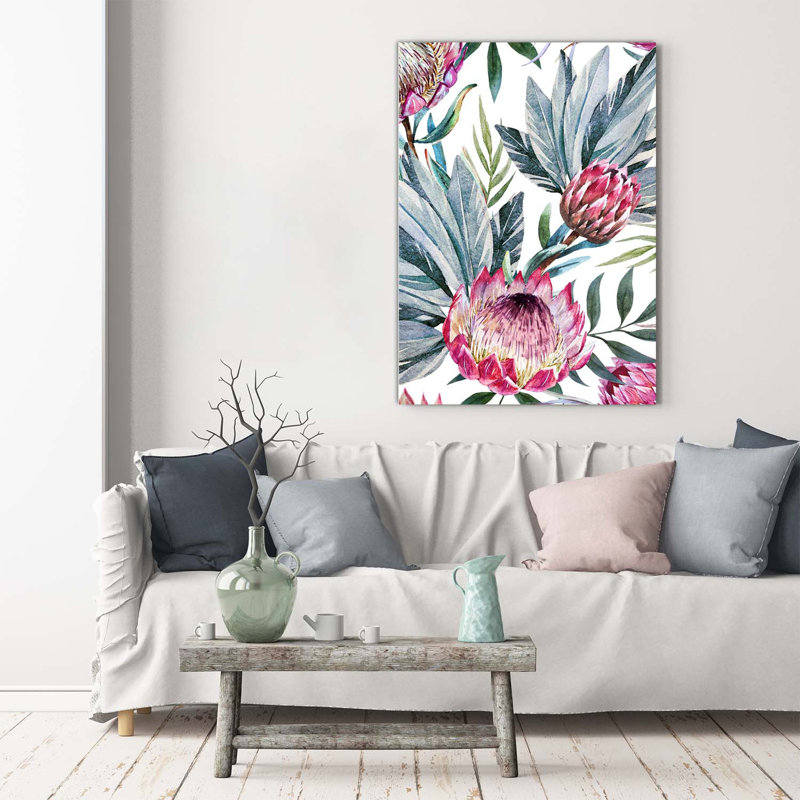 Protea - Wrapped Canvas Print
