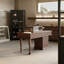 Console vintage en bois avec tiroir en verre, vitrine décorative pour objets de collection, décoration intérieure et vestibule