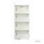 Elegant White High Wardrobe & Kitchen Cabinet with 2 Doors, 3 Partitions & 4 Spaces