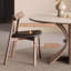 Ensemble de table de salle à manger rond en pierre frittée minimaliste-110567284