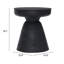 Matte black table stool