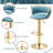 Christal Swivel Upholstered Adjustable Height Counter Stool-93480938-90489176