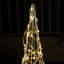 Cône de Noël scintillant à 480 lumières DEL avec blanc chaud et blanc froid