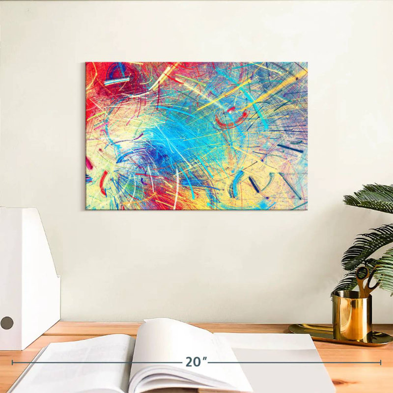 Avery Abstract Primary Color, 8" H x 12" W