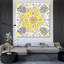 Art de toile tendue Red Barrel Studio®, Cynthia Gallery, titré: Jewel Medallion jaune gris III-633715815